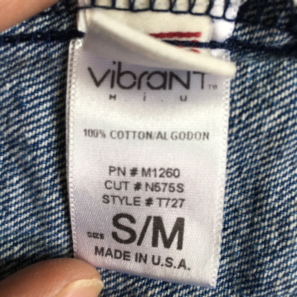 Vibrant m.i.u. Denim Dress | Extended Long Sleeve - Picture 14 of 14